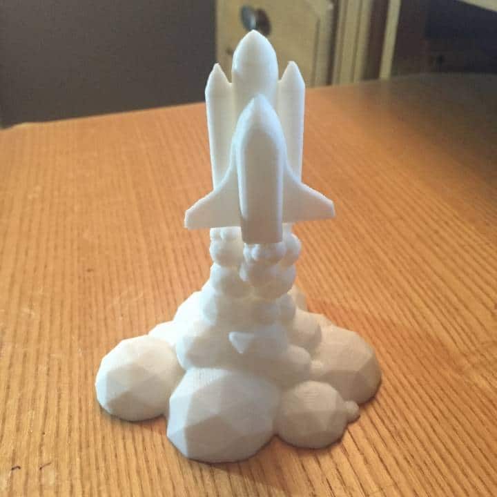 Raket lanceren als cadeau idee uit de 3D printer