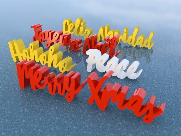 Kerstletters als cadeau-idee uit de 3D-printer